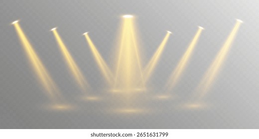 Luz de palco do clube com projeção brilhante, brilho brilhante e iluminação interior festiva para festa ou show concepts.