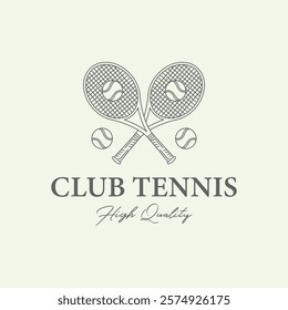 club tennis minimalist illustration design art line design creative