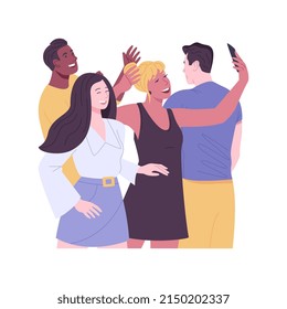 Clubbing isolated cartoon vector illustrations. Young people hanging out in a nightclub, dance to the DJ set, recreation day, entertainment with friends, leisure time vector cartoon.