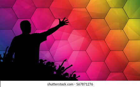 Clubbing, party illustration