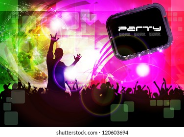 Clubbing. Vector illustration