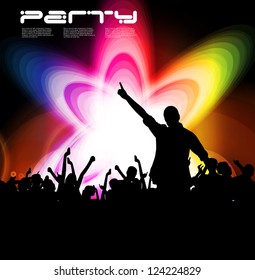 Clubbing. Vector illustration