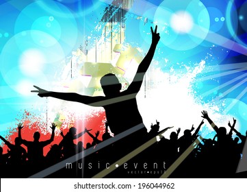 Clubbing. Vector illustration