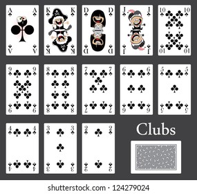 clubs cards casino