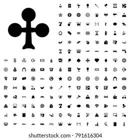 Clubs icon illustration isolated vector sign symbol. editable casino icons vector set.