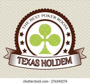 Clubs Lable Poker Illustration