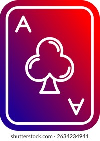 Clubs Line vector Icon Design