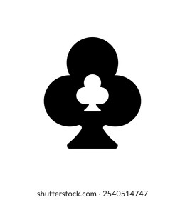 Clubs simple icon, vector. Flat design. White background.ai