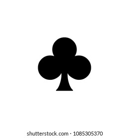 Clubs Suit icon, isolated on white background