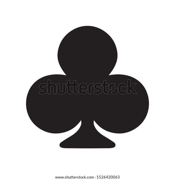 Clubs Symbol Vector Icon Black Stock Vector (Royalty Free) 1526420063 ...