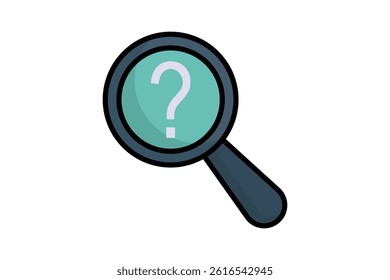 Clue icon. colored outline icon style. law elements vector illustration