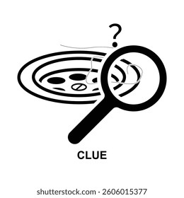 Clue icon isolated on background vector illustration. 