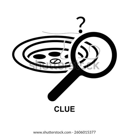 Clue icon isolated on background vector illustration. 