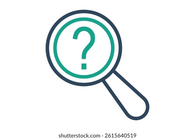 Clue icon. line icon style. law elements vector illustration