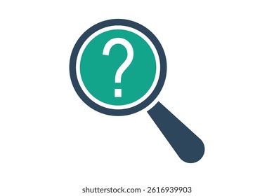 Clue icon. solid icon style. law elements vector illustration