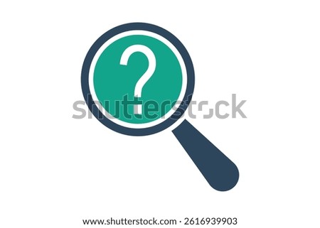 Clue icon. solid icon style. law elements vector illustration