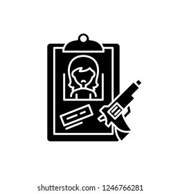 Clues black icon, vector sign on isolated background. Clues concept symbol, illustration 