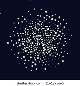 Cluster of colorful stars. Isolated gradient celestial elements. Pearl nacre gloss. Holiday celebration luminous glossy vector template for decorations
