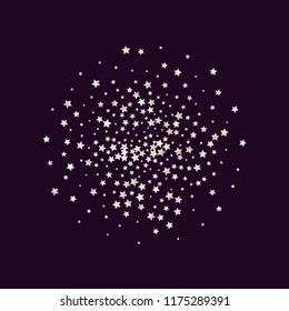 Cluster of colorful stars. Isolated gradient stellar elements. Pale pink blue pearl nacre shine. Festive iridescent holographic shine effect vector template for celebration decoration