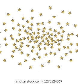 Cluster of colorful stars. Isolated gradient celestial elements. Platinum chrome metal glitter. Iridescent festive  celebration vector  template for decorations, packaging, posters.