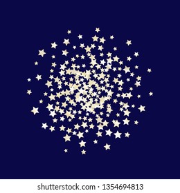 Cluster of colorful stars. Isolated gradient stellar elements. Pearl nacre gloss. Festive iridescent holographic shine effect vector template for decorations