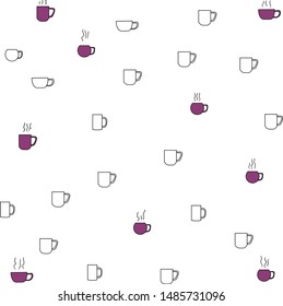 A cluster consists of dishes. Among the facilities there are mugs for drinking.