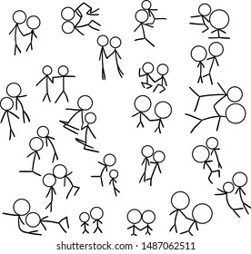 Cluster Consists People Who Held Pairs Stock Vector (Royalty Free ...