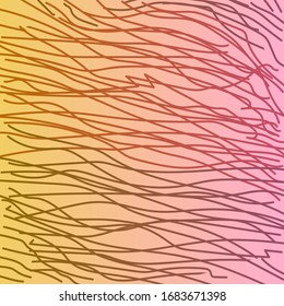 A cluster of curved lines located horizontally and extending diagonally.