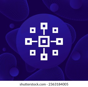 cluster icon, complicated array vector design