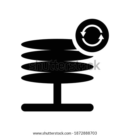 Cluster reconnect icon.server,reset,science (vector illustration)