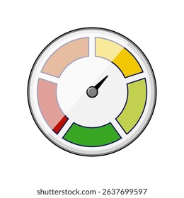 cluster speedometer cartoon. calibration accuracy, sensor digital, analog reading cluster speedometer sign. isolated symbol vector illustration