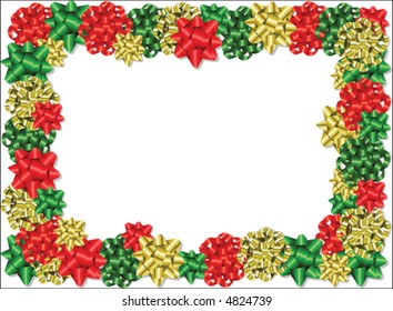 Clustered bows frame