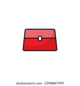 Plantillas de diseño de vectores de iconos de bolsas de embrague sencillas y modernas