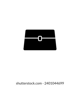 Plantillas de diseño de vectores de iconos de bolsas de embrague sencillas y modernas