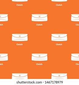 Clutch bag pattern vector orange for any web design best