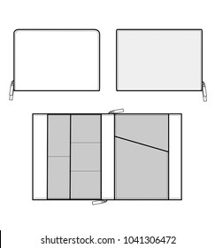 Clutch BAG vector illustration flat sketches