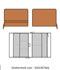 Clutch BAG vector illustration flat sketches