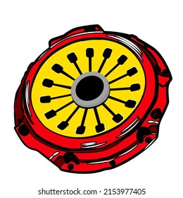 clutch car cover vector digital image on white background
