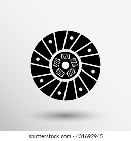 Clutch Disc icon Vector illustration car sign.
