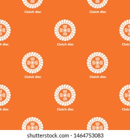 Clutch disc pattern vector orange for any web design best