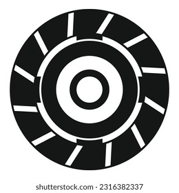 Clutch icon simple vector. Car disk. Auto wheel