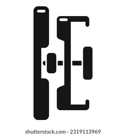 Clutch system icon simple vector. Car disk. Machine repair