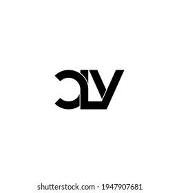 clv letter original monogram logo design