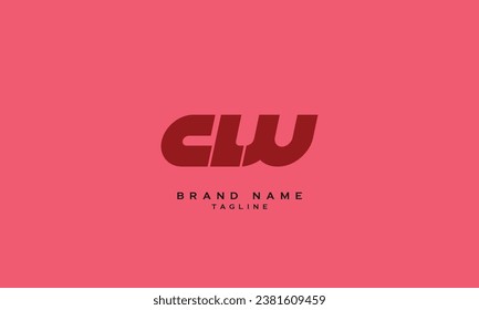 CLW, CWL, LCW, LWC, WLC, WCL, CLU, CUL, LCU, LUC, ULC, UCL, CW, WC, Abstract initial monogram letter alphabet logo design