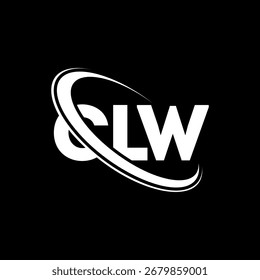 CLW logo. CLW letter. CLW letter logo design. Initials C LW logo linked with circle and uppercase monogram logo. CLW typography for technology, business and real estate brand.