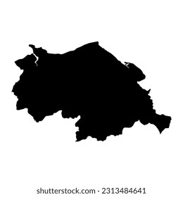 Clwyd county, Wales. Vector illustration.
