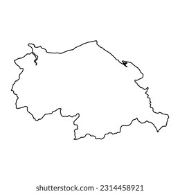 Condado de Clwyd, Gales. Ilustración vectorial.