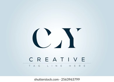 CLY abstract letter logo design. This logo is designed by three abstract letters.