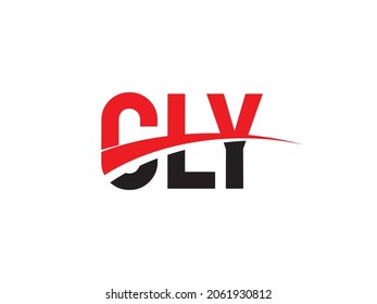 CLY Letter Initial Logo Design Vektorgrafik