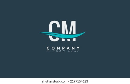 CM Alphabet Buchstaben Initial Monogram Logo MC, C und M